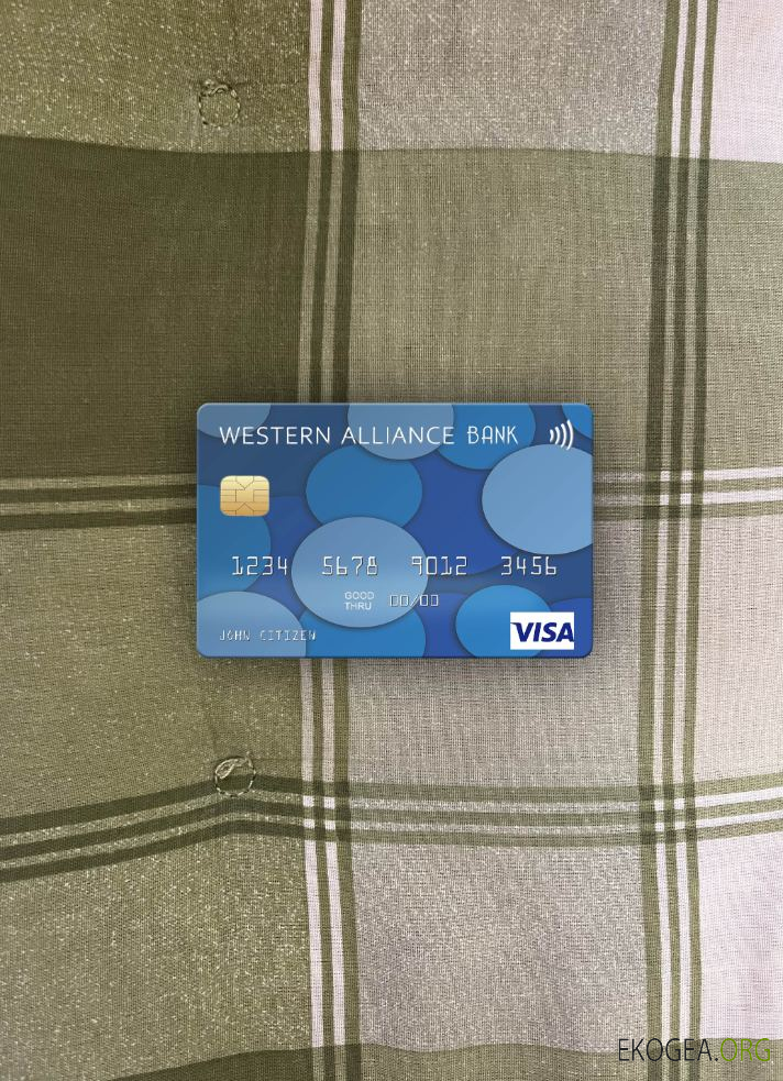 USA Western Alliance Bank carte visa photolook , avant